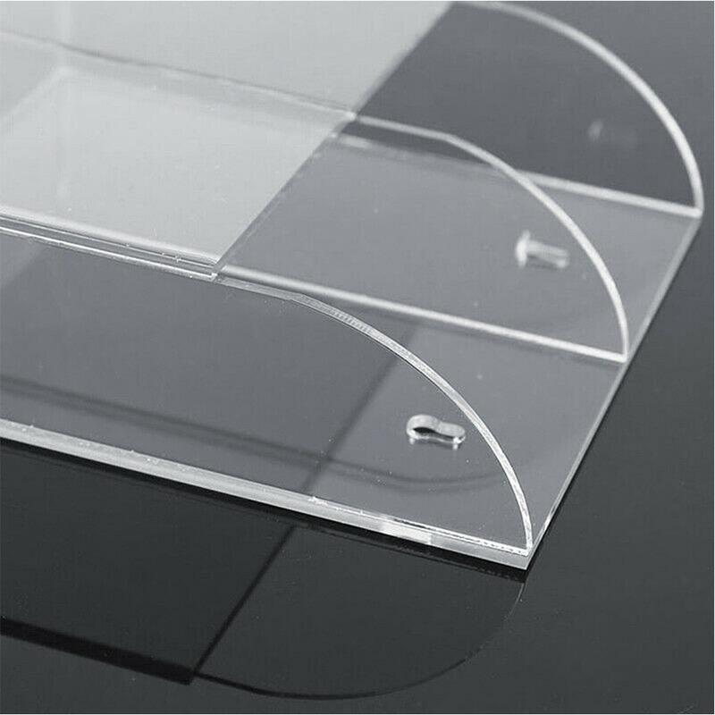 Case Acrylic Remote Control Holder Office Air Conditioner Makeup Brush Home Space Saving Transparent Wall Mounted Storage Box