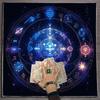 Square Divinations Tapestry Mysterious Symbol Astrology Tablecloth  Tarots Tablecloth Table Cloth Witchcrafts Supplies