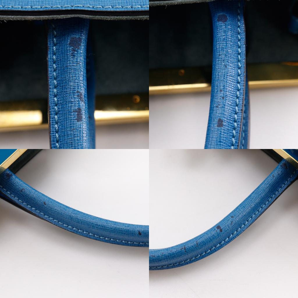 FENDI To joule Handbag 2WAYShoulder Blue Calfskin Women Used