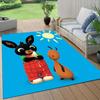 Bing Flannel Pattern Square Carpet,Area Rug,Carpet Rug for Living Room Bedroom Sofa Playroom Decor,Non-slip Floor Mat