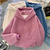 Autumn Winter Clothes Thick Warm Coat Velvet Cashmere Women Hoody Sweatshirt Casual Tops Lady Loose Pullover