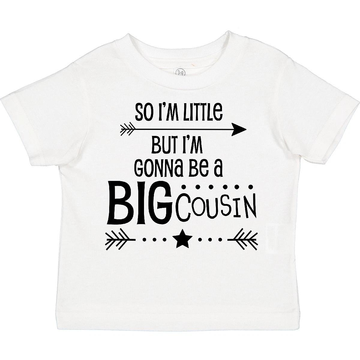 Inktastic So I m Little, But I m Gonna Be A Big Cousin Toddler T-Shirt Family 100