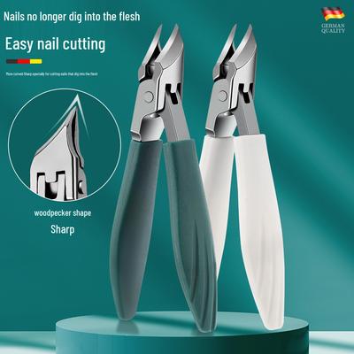 Pointed Tip Anti-Splash Nail Clipper Set for Thick Toenails