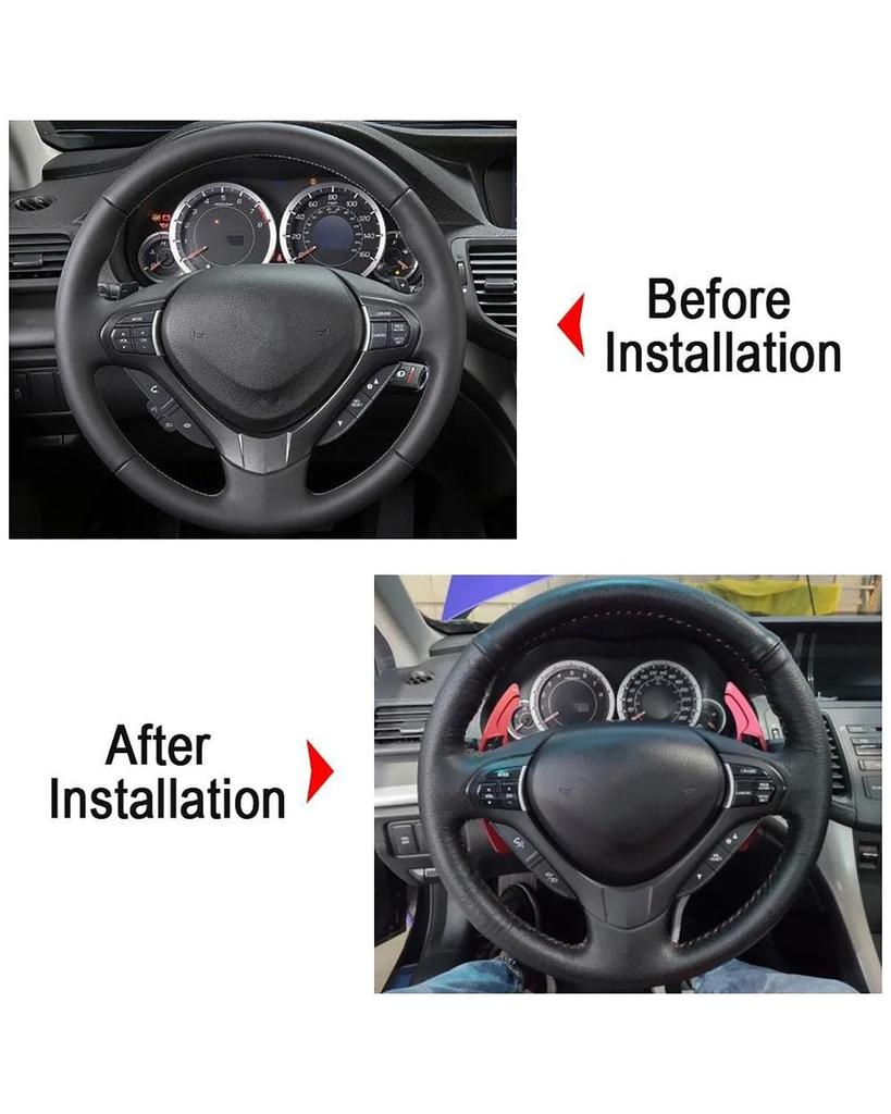 Paddle Shift Cover Extension Accord for 8th Generation Odyssey 4th Generation CR-Z Car Steering Wheel Paddle Shift Extension Sticker (Blue)