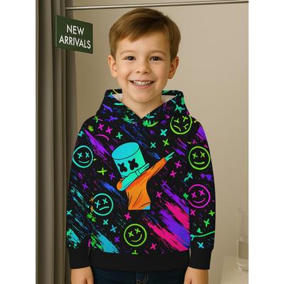 Neue Hoodies für Jungen und Mädchen mit 3D-Druckmustern für komfortable Herbst- und Winter-Langarm-Hoodies