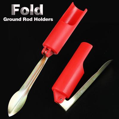 Fishing Rod Holder Stainless Steel Stand Support Rod Pole Ground Holder Fishing Tackle Tool