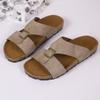 Fashion Female Shoes Slippers Casual Flock Slides Rivet Summer Clogs Woman Low 2025 Luxury Flat Soft Rubber Beach Fashion Fabric Hoof He
