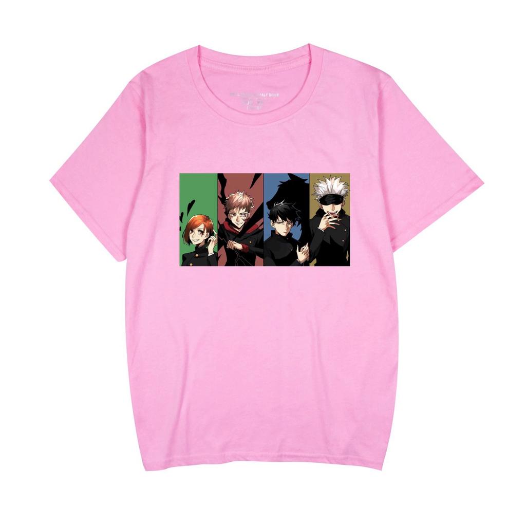 Jujutsu Kaisen Anime T Shirt Men Women Crewneck Short Sleeve Tee Streetwear T-shirt New Cartoon Clothes Tops
