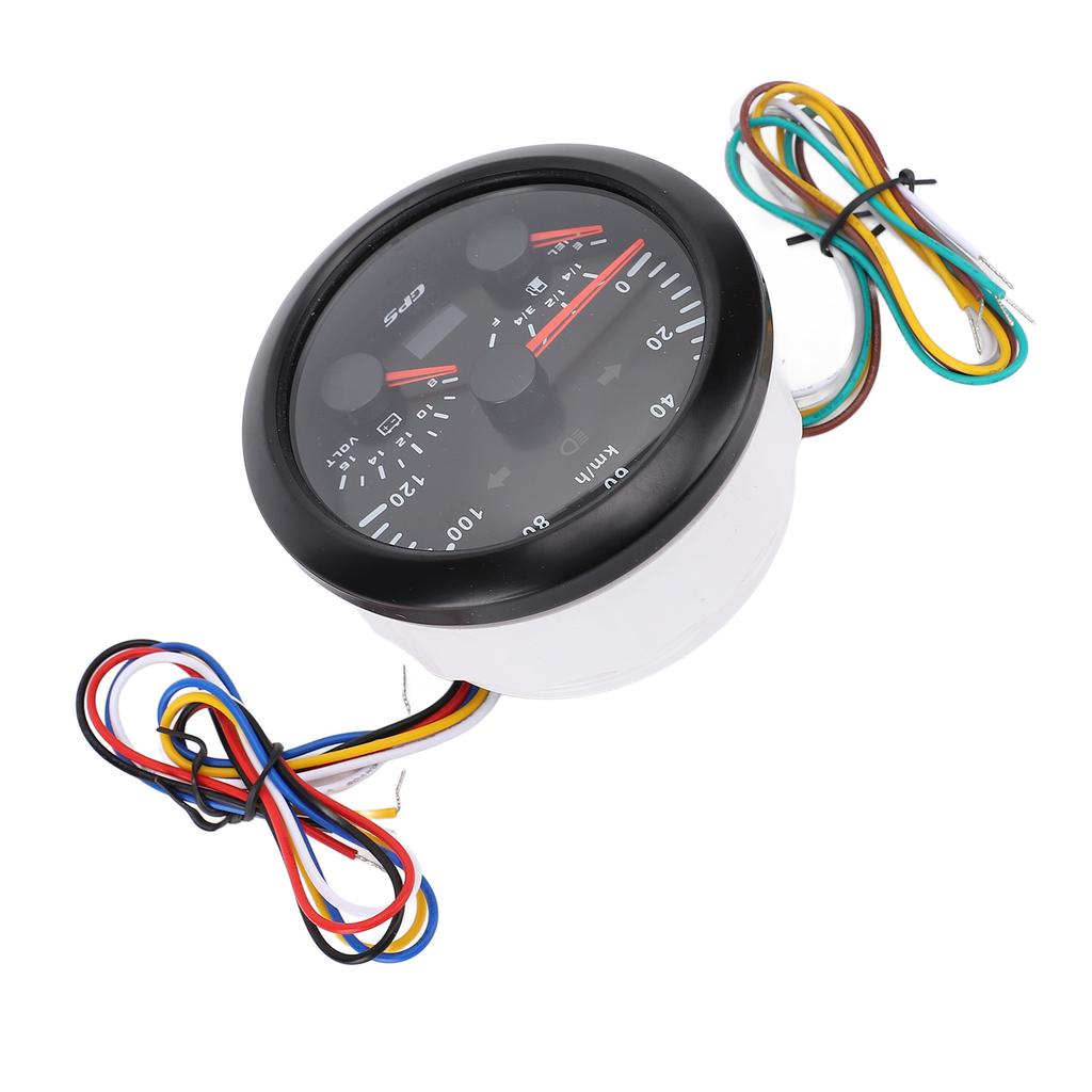 85mm 3 3 8in GPS Speedometer Odometer with Voltmeter Fuel Level Gauge Turn Signal 3 In 1 120KM H for RV Yacht Truck 7