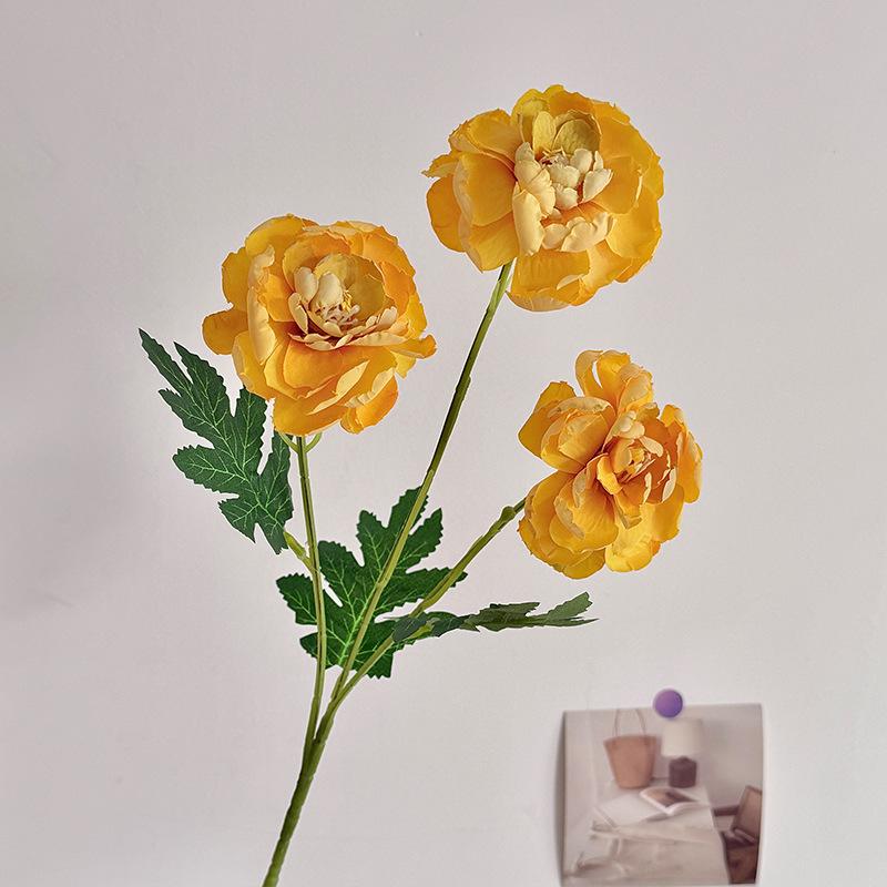 1 Heads Silk Artificial Peony Bouquet Flowers Decoration Wedding Home Table Large Fake Flowers Valentines Day Supplies