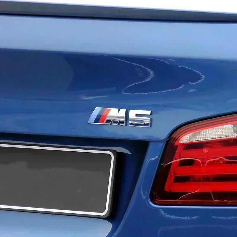 MCRB1 Metal Glossy Black Letters Car Rear Trunk Emblem Badge Sticker For BMW M Logo E60 E39 F10 F11 E61 F07 G30 E46 Accessories