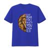 Womens Christian Religious Bible Verse Sayings Lion Fear Scripture T Shirt Black 2XL Vintage Washed Designer Clothes Slightly