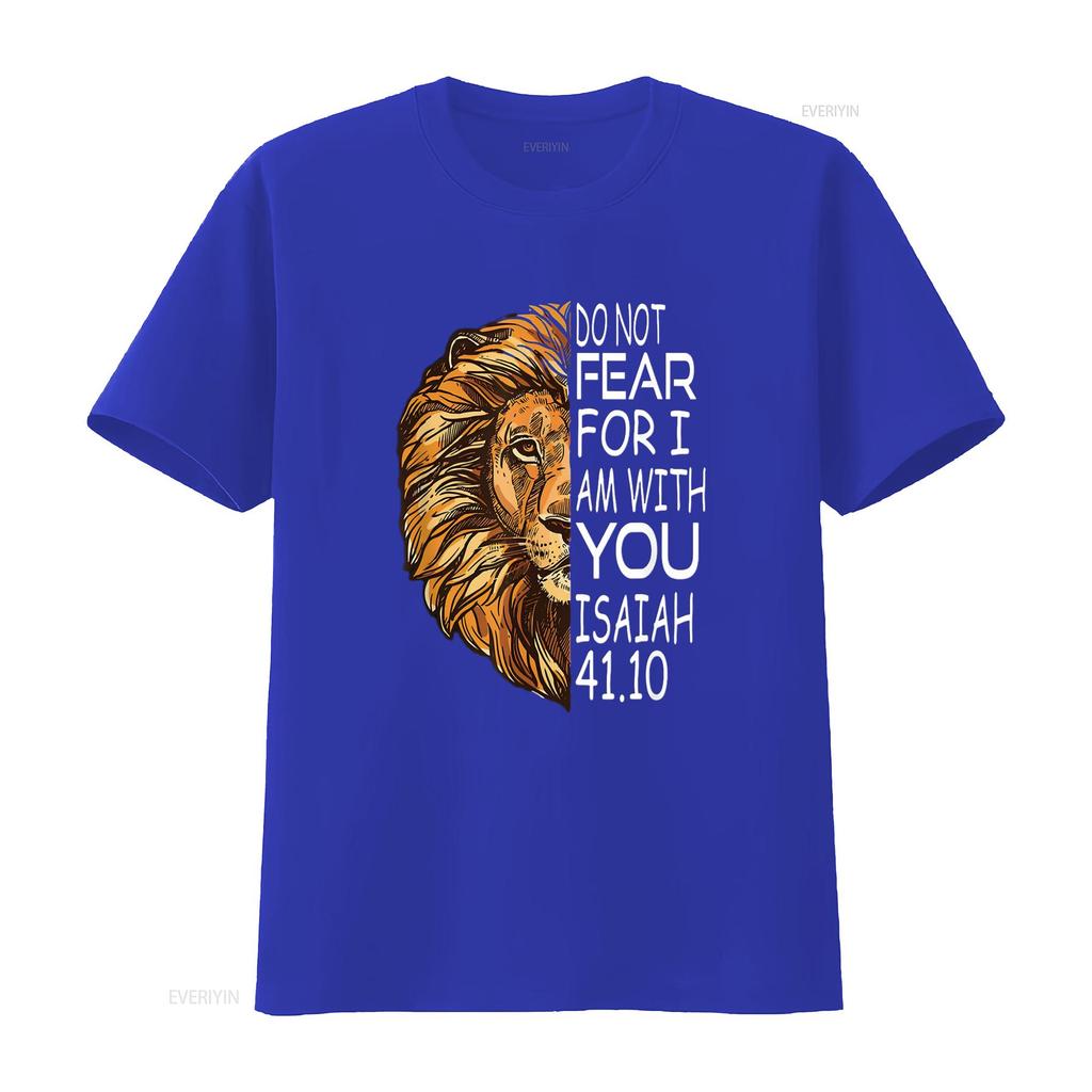 Womens Christian Religious Bible Verse Sayings Lion Fear Scripture T Shirt Black 2XL Vintage Washed Designer Clothes Slightly