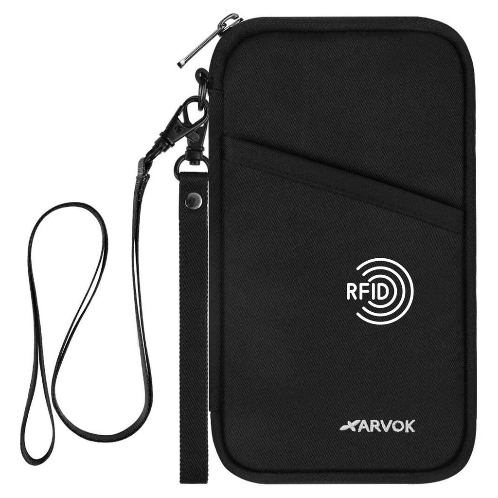 Passport Hanging Around the Skimming Security Passport 140g x 13 Large Convenient Overseas Water Neck Strap Hand Passport Bag for Men and Overseas