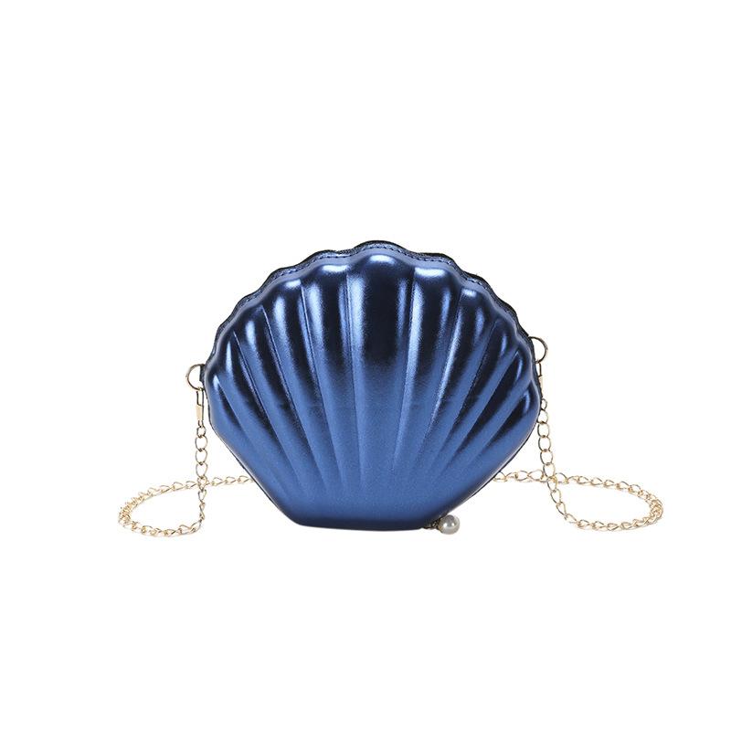 Bag summer 2025 Mori candy color foreign personality design ins wind women shoulder chain shell bag pu