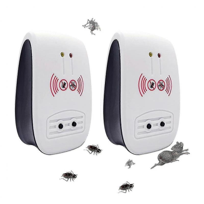 2 st Elektronisk stinkbaggeavvisare för insekter möss myggor, eu-kontakt