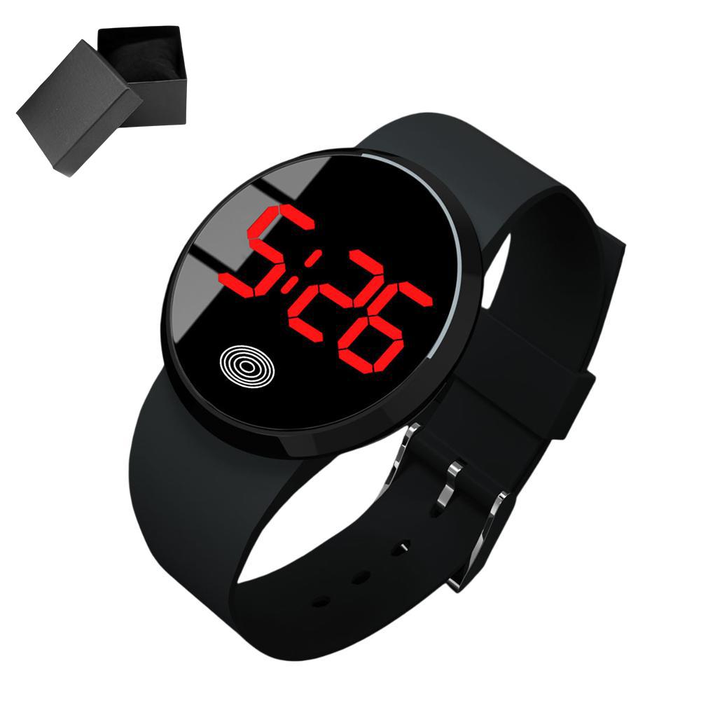 Fashion Plastic Watch LED Electronic Watch Multiple Shell Colors Simple Design For Business Suitable For Sports