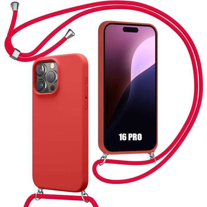 Coque - BOOLING - pour iPhone 16 Pro - Antichoc - Ultra Mince - Rouge