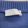 Dior [Domestic Regular] 943M672AT072 Oblique Line Crew Neck Knit Sweater/ Tops XS NavyUsed
