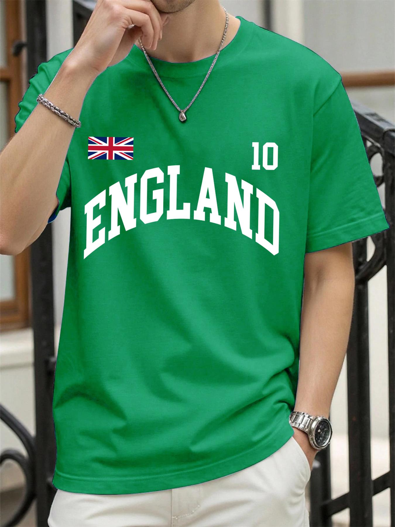 

England Letter Uk Print TShirt For Men Cotton Summer T Shirts ONeck AllMatch Clothing Unisex Casual Loose Short Sleeve 4XL