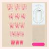 Cross-border hot-selling almond press on nails in European & American floral styles. 30pcs finished false nails.