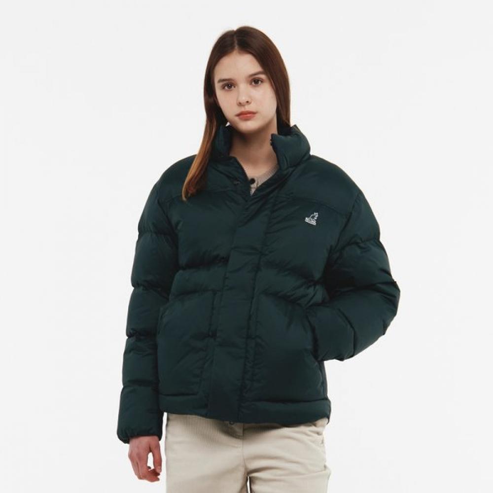 Kangol Пуховик-дутик с воротником-стойкой 9583 Темно-зеленый SS