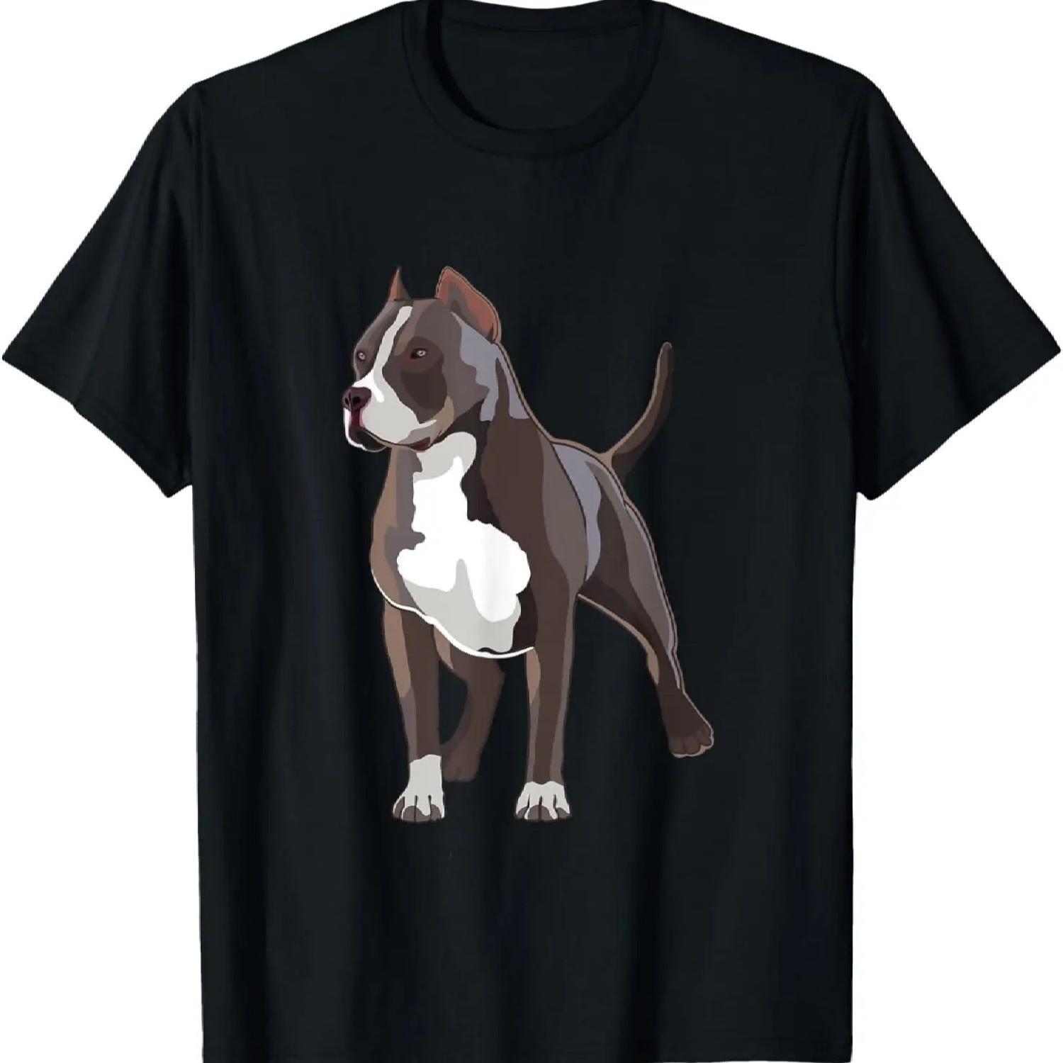 

American Bully Dog Owner Illustration for Dog Lover T-Shirt XXXXXL