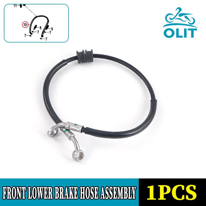 For CFMOTO 800MT Front Lower Brake Oil Hose Assembly 800 MT MT800 Motorcycle Accessories Original Parts армия зеленый