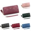 Minimalist Pu Long Wallet With Geometric Pattern For Daily Use