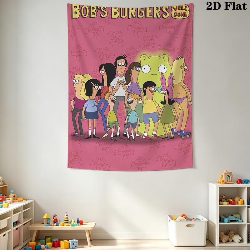 Bob's Burgers Pattern Home Decor Tapestry, Wall Hanging, Decorative RV Wall Cloth.MGT0918365
