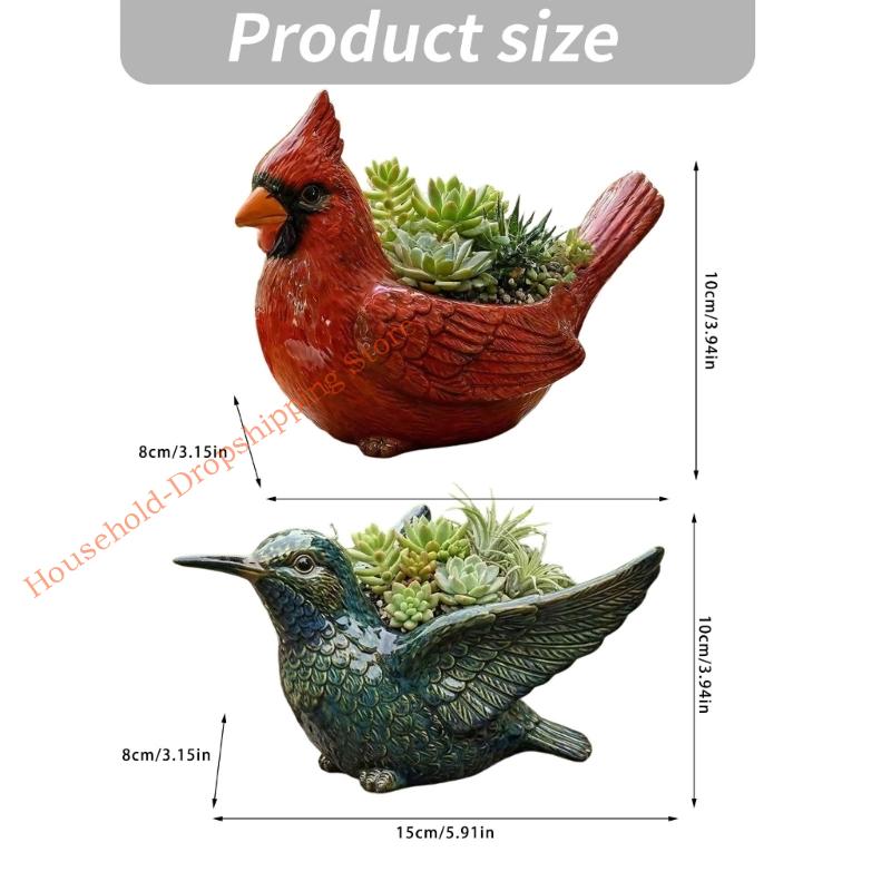 Versatile Resin Planter Box Light weight Resins Plant Container for Small Houseplants and Enhancing Interior Aesthetic 85AD