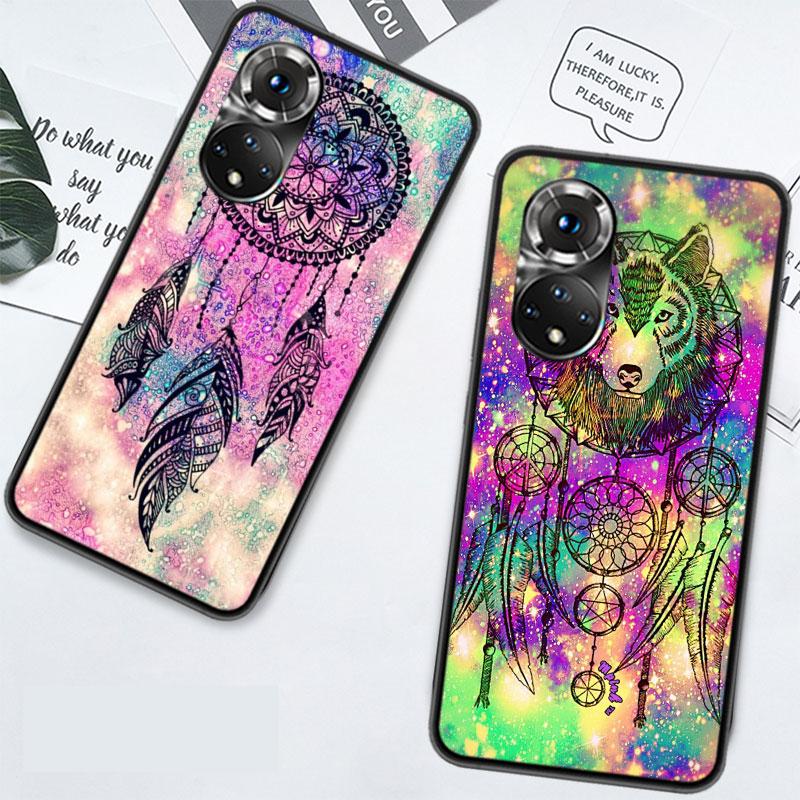 Funda Telefon Tapet Prindător de Vise Colorat Pentru Huawei P Smart 2021 Y5 Y6 Y7 Y9 Honor 50 20 Pro 10 10I 9 9X Y9S 8 8A 8X 8S 7S