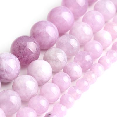 Purple  Angelite Loose Round 15 Inch Beads For Jewelry Making 4/6/8/10mm Beads