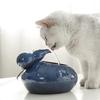 Pet Water Fountain 500ml Ceramic Gourd Shape Cat Water Dispenser with Noise Reduction Pump
