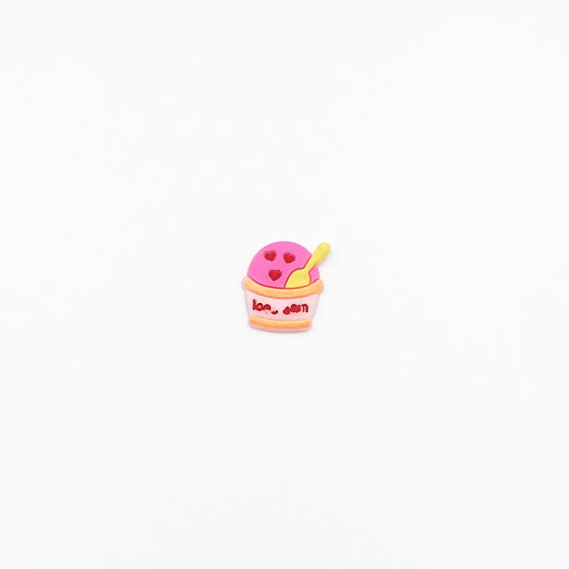 Cartoon Ice Cream Keychain, Phone Case, Hair and Shoe Accessories, DIY Buckles, and Storage Box