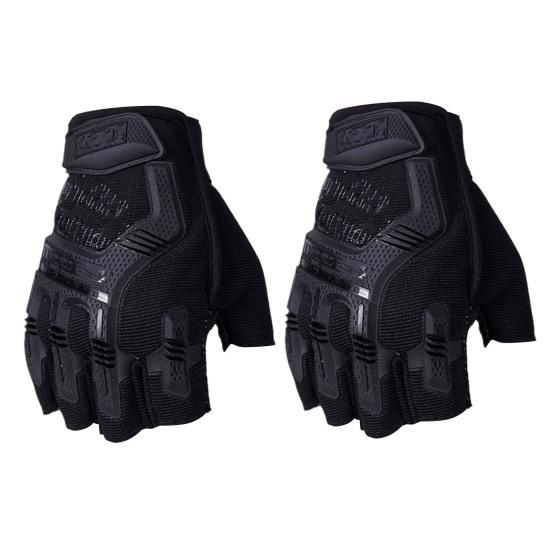 Cycling Mittens Practical Comfortable Wear-resistant Riding Mittens Anti-Shock Half Finger Cover Gloves Cycling Mittens Cycling Supply