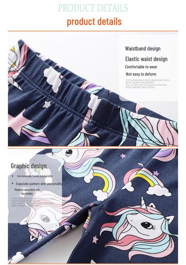 Jumping Meters Europäische Kinder-Frühlingsleggings - Elastische Mädchenhosen für Kleinkinder
