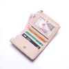 New Color Spliced Change Bag Short, Fashionable Multi-card Zipper Wallet, Short Wallet Lady