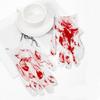 Ghostly Halloween Cosplay Bloodstain Print Gloves for Bone Chilling Style