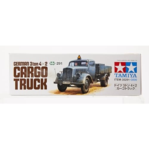 Tamiya 1/35 Military Miniature Series No. 291 German Army 3-Ton 4x2 Cargo Truck Plastic Model 35291