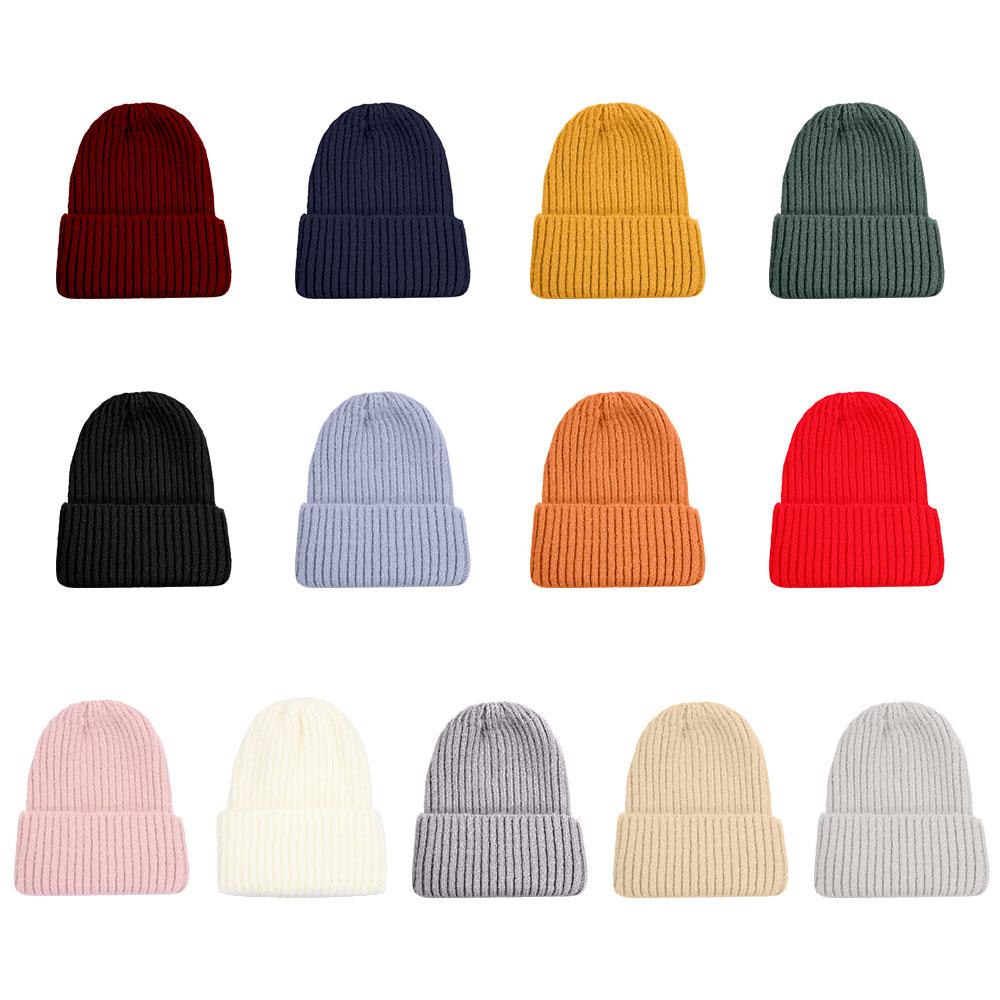 Women Man Warm Autumn Winter Beanie Hat Hip Hop Hat Skullcaps Knitted Beanie