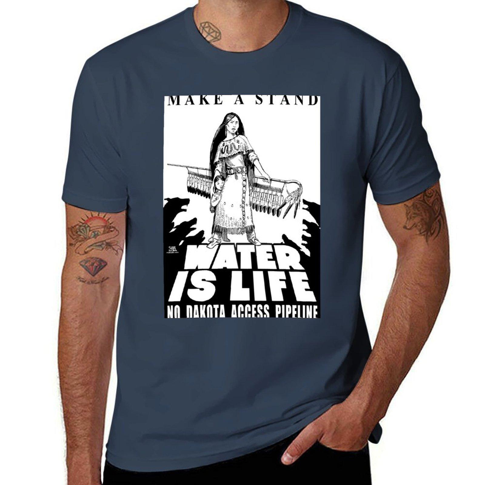 Make A Stand Water Is Life Tshirt Work Wear Simple Tee Shirt S