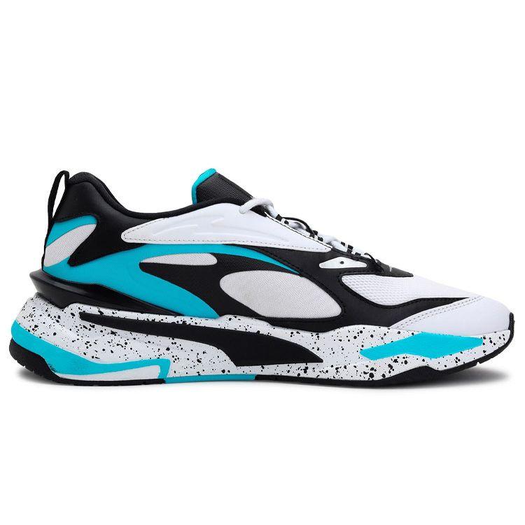 Puma RS-Fast Nano Hvit Teal Flekket Unisex Sneakers Svart 375640-02