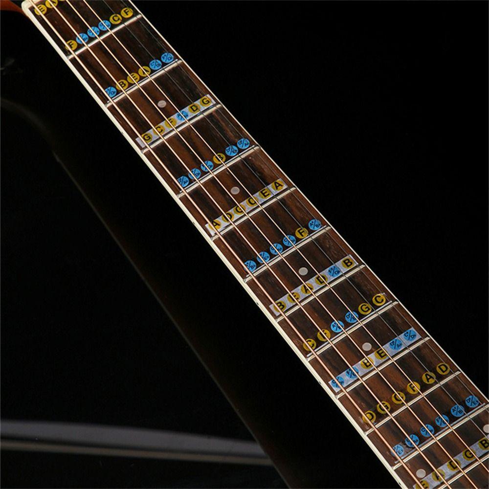 Decal Beginner Guitar Chord Stickers Guitar Note Sticker Fretboard Sticker Guitar Scales Stickers