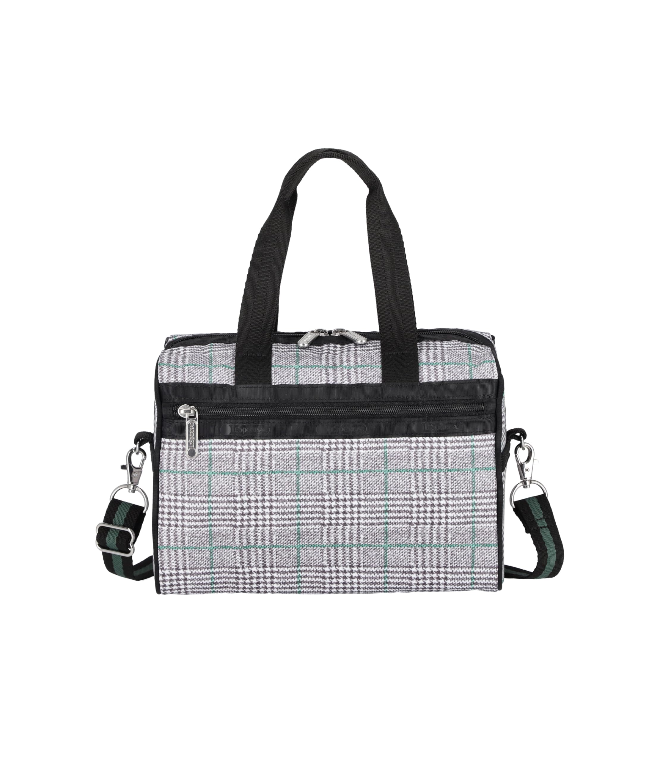 

Офіційна сумка через плече EVERYDAY SM Check [LeSportsac] SATCHEL/3868 Жіноча сіра/зелена