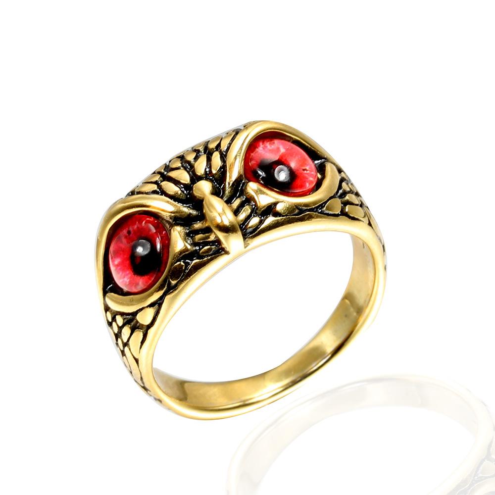 Personality Trend Ring, Vintage Halloween Owl Ring, European and American Ring 2026