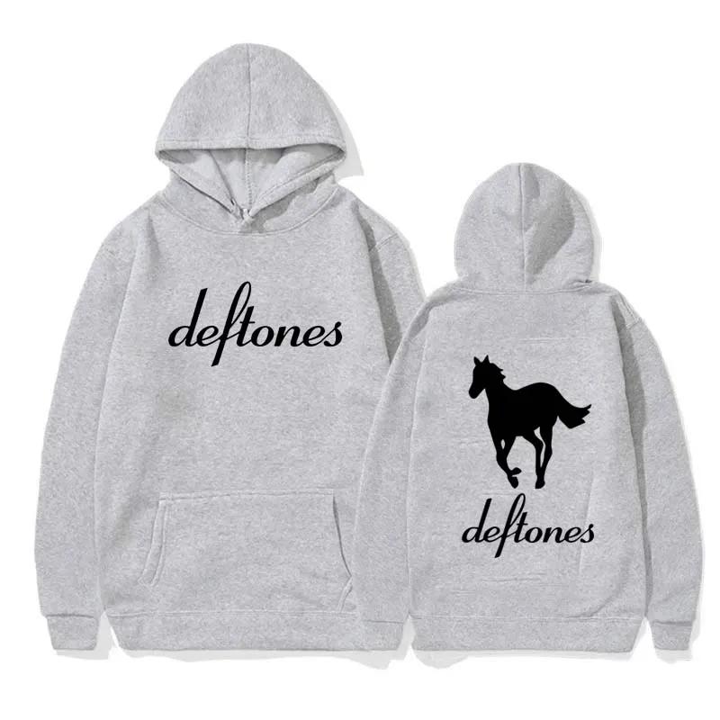 Men Clothing Fashion Deftones Printed Hoodies Autumn Winter Women Casual Warm Pullover O-Neck Long Sleeve Fleece Sweatshirts