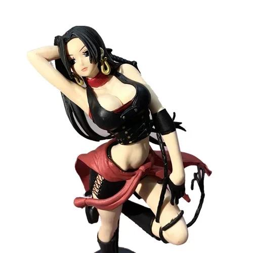 25CM Anime One Piece Flag Diamond Ship cowboy Boa Hancock PVC Figure Collectible Model Toy One Piece Boa Hancock Gift doll