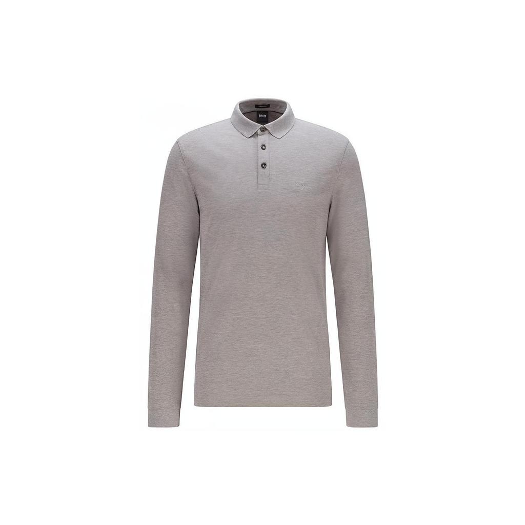 Hugo Boss Polo Shirts Men's Gray Polo Collar Moderate Straight Fit 50391549-041