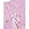 Top Corsetto Bustier Senza Spalline Ricamato Floreale in Raso Rosa con Ganci Anteriori Steccato per Donna